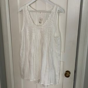 CP shades white linen tunic xl new